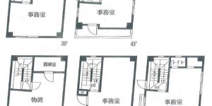 RC造ビル間取り,4階建て,RC造