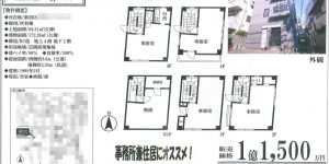 中古ビル物件(販売金額は値引き交渉前の金額です)