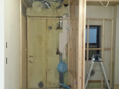 リノベーション工事写真　３階　トイレ　リフォーム工事写真