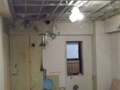 スケルトン状態にした３階