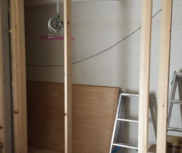 （125）リノベーション工事／1階木工事（トイレ、クローゼット）