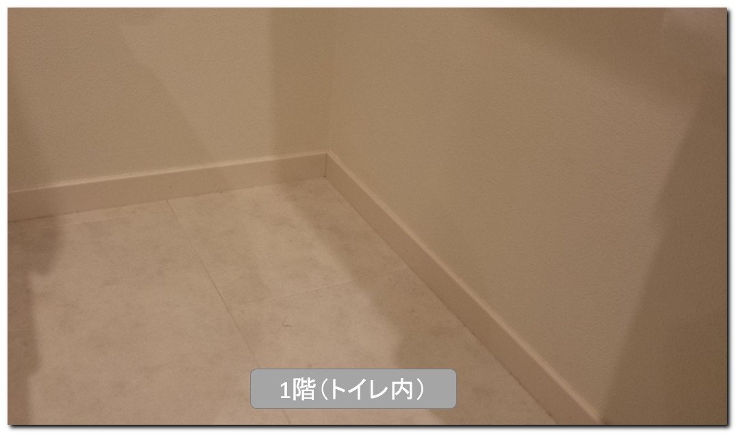 トイレの中の巾木