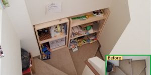 ダイニングテーブルで勉強