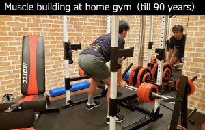 Muscle building at home gym